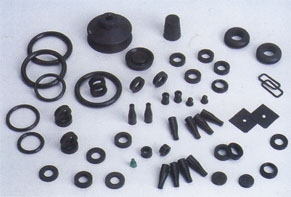 Miscellaneous pieces of rubber